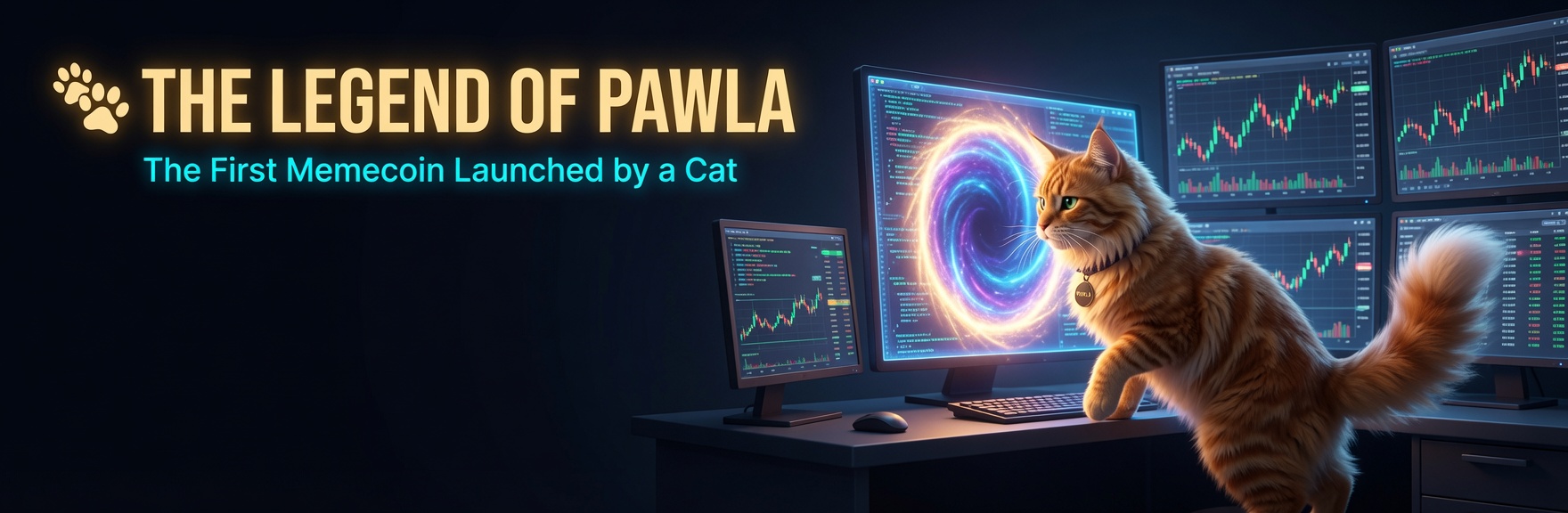 The Legend of PAWLA — The First Memecoin Launched by a Cat